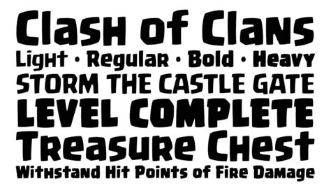 Clash Royale Font